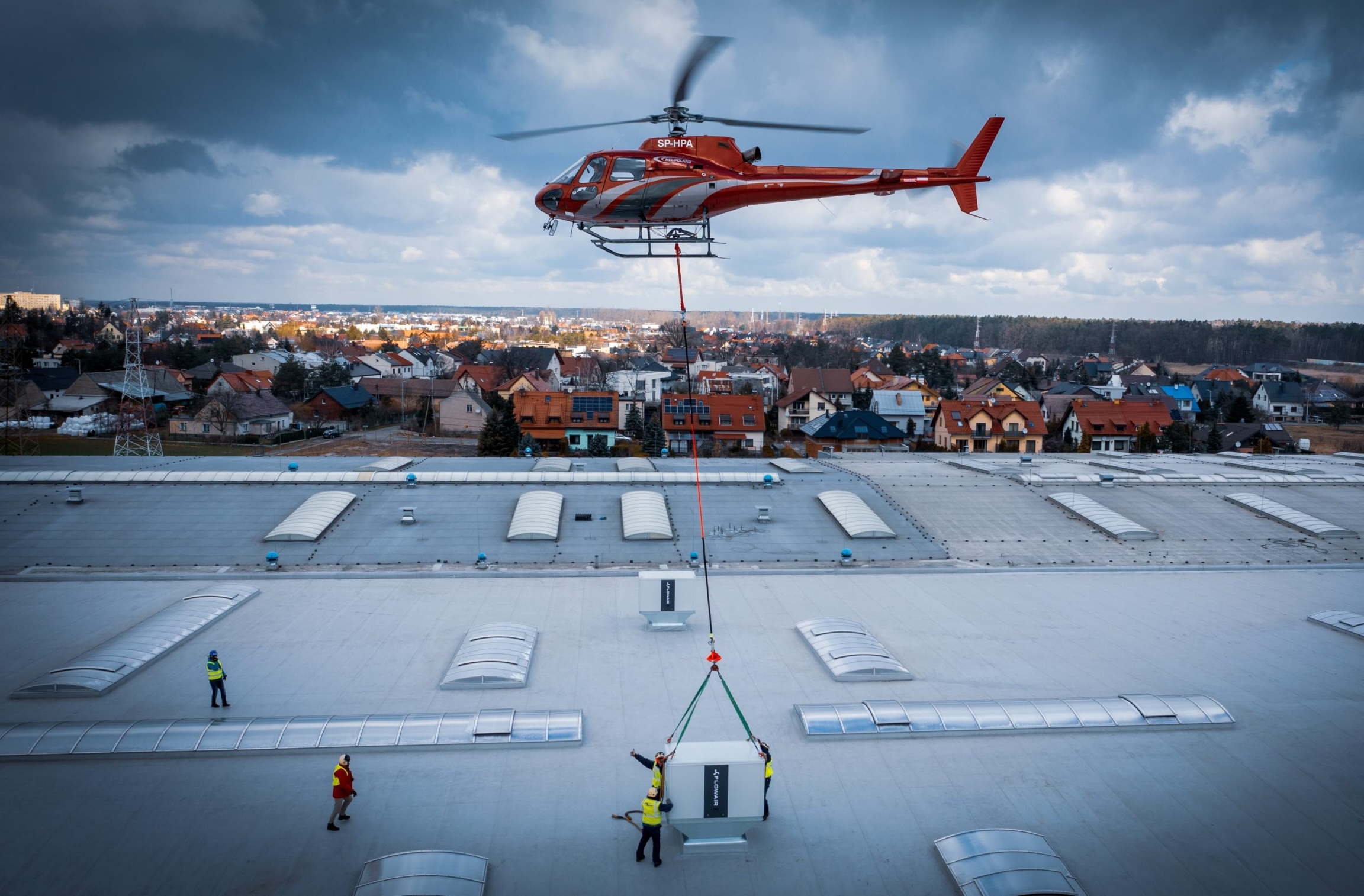 Установка системы внешней подвески грузов